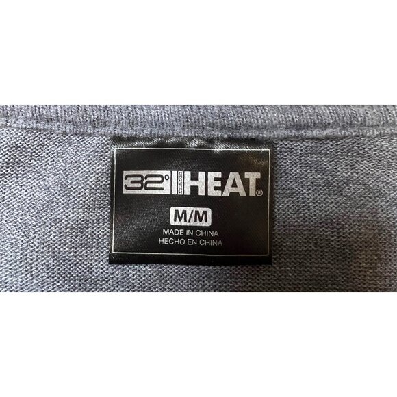 32 Degrees Heat Womens Gray Button-Front Cardigan Medium Polyester Blend - Picture 4 of 6